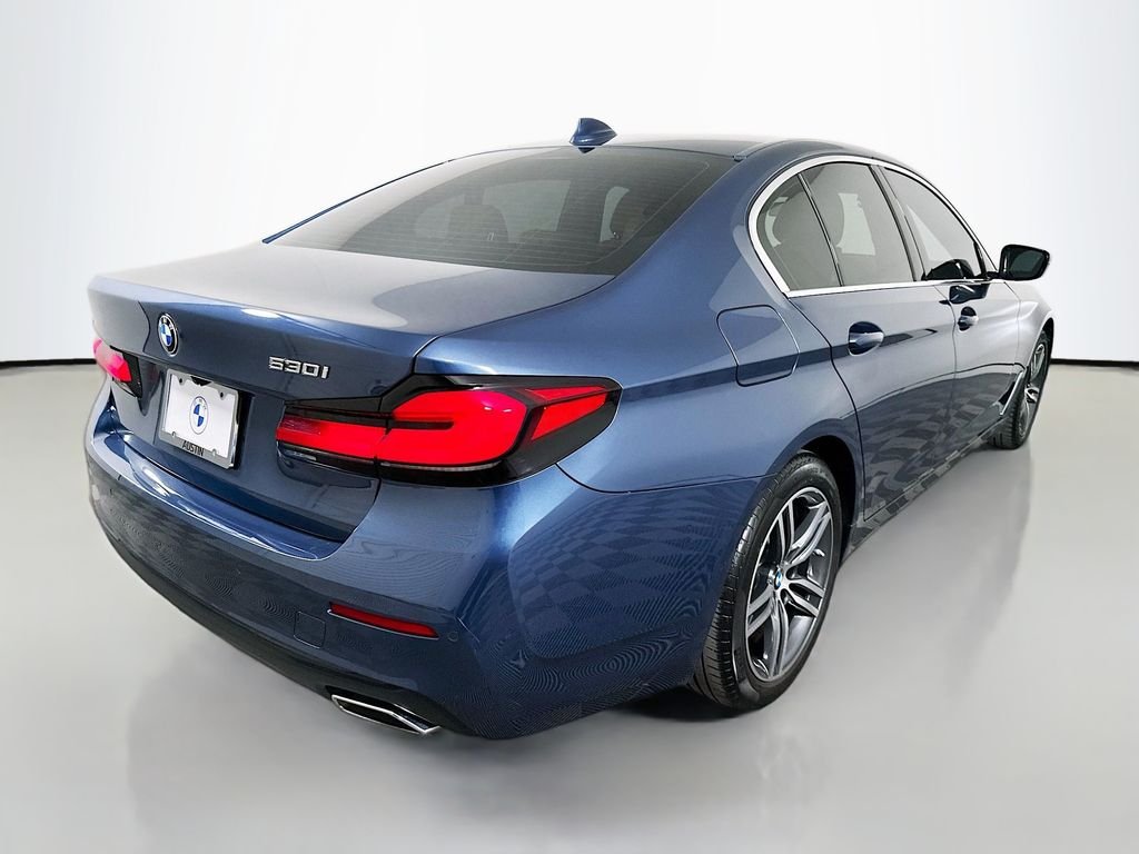 Certified Used 2023 Arctic Race Blue metallic BMW 530i image 5
