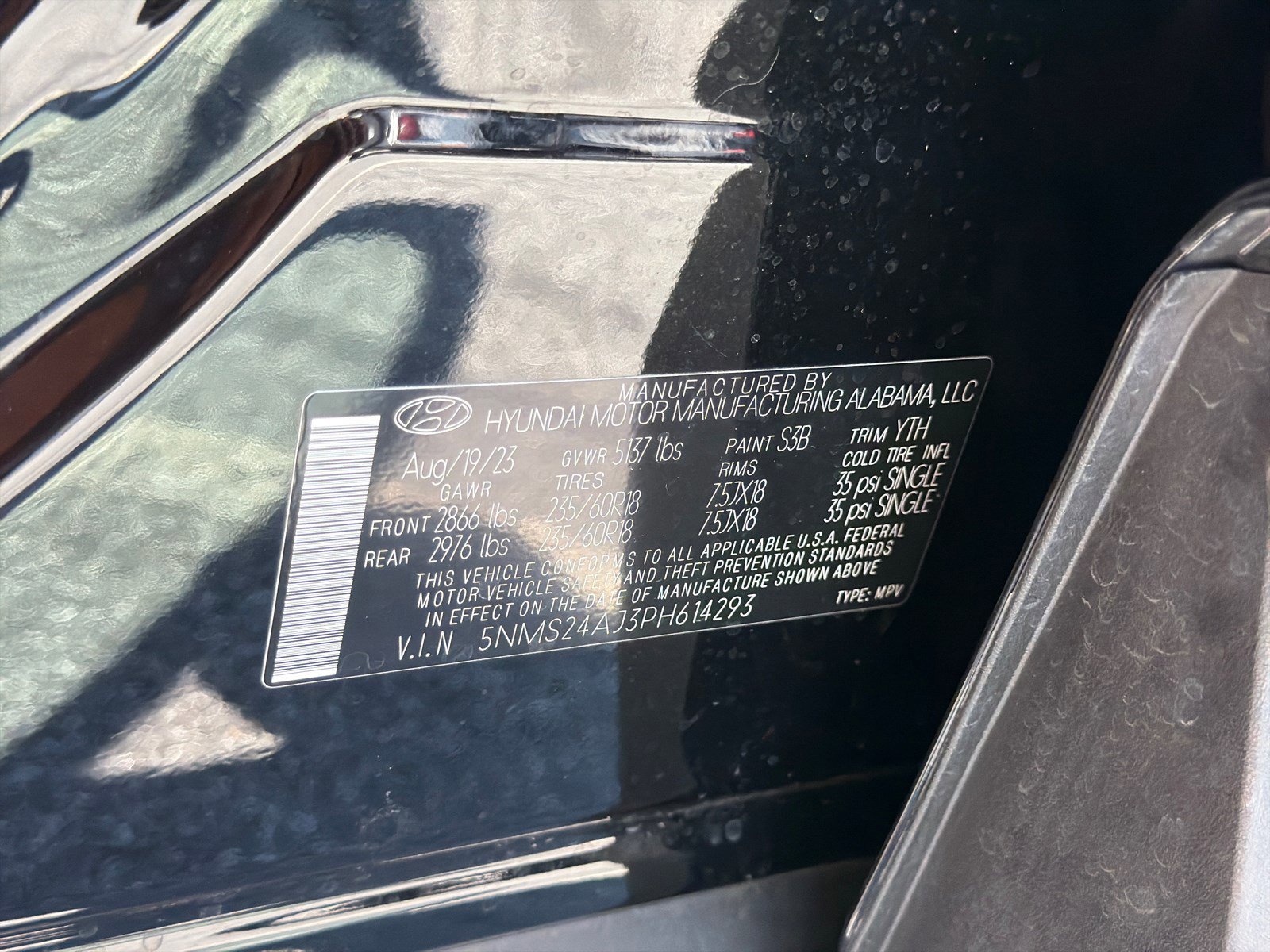 Used 2023 Twilight Black Hyundai SEL image 34