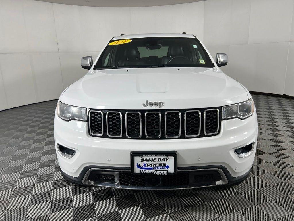 Used 2018 Bright White Clearcoat Jeep Limited image 3