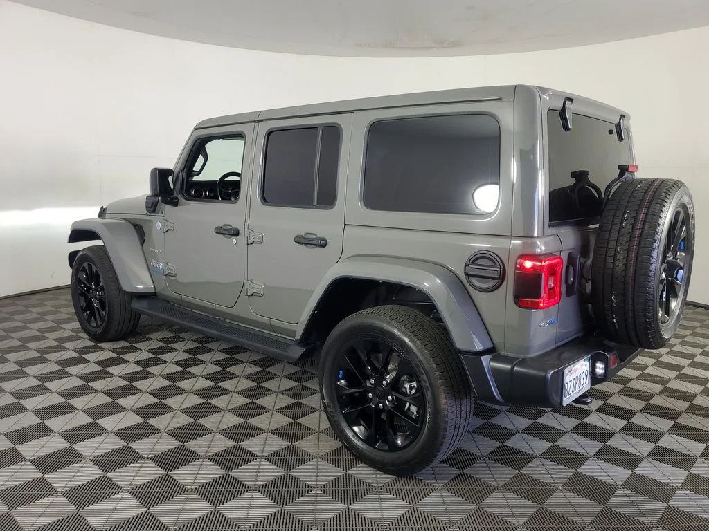 Used 2021 Gray Jeep Unlimited Sahara 4xe image 6
