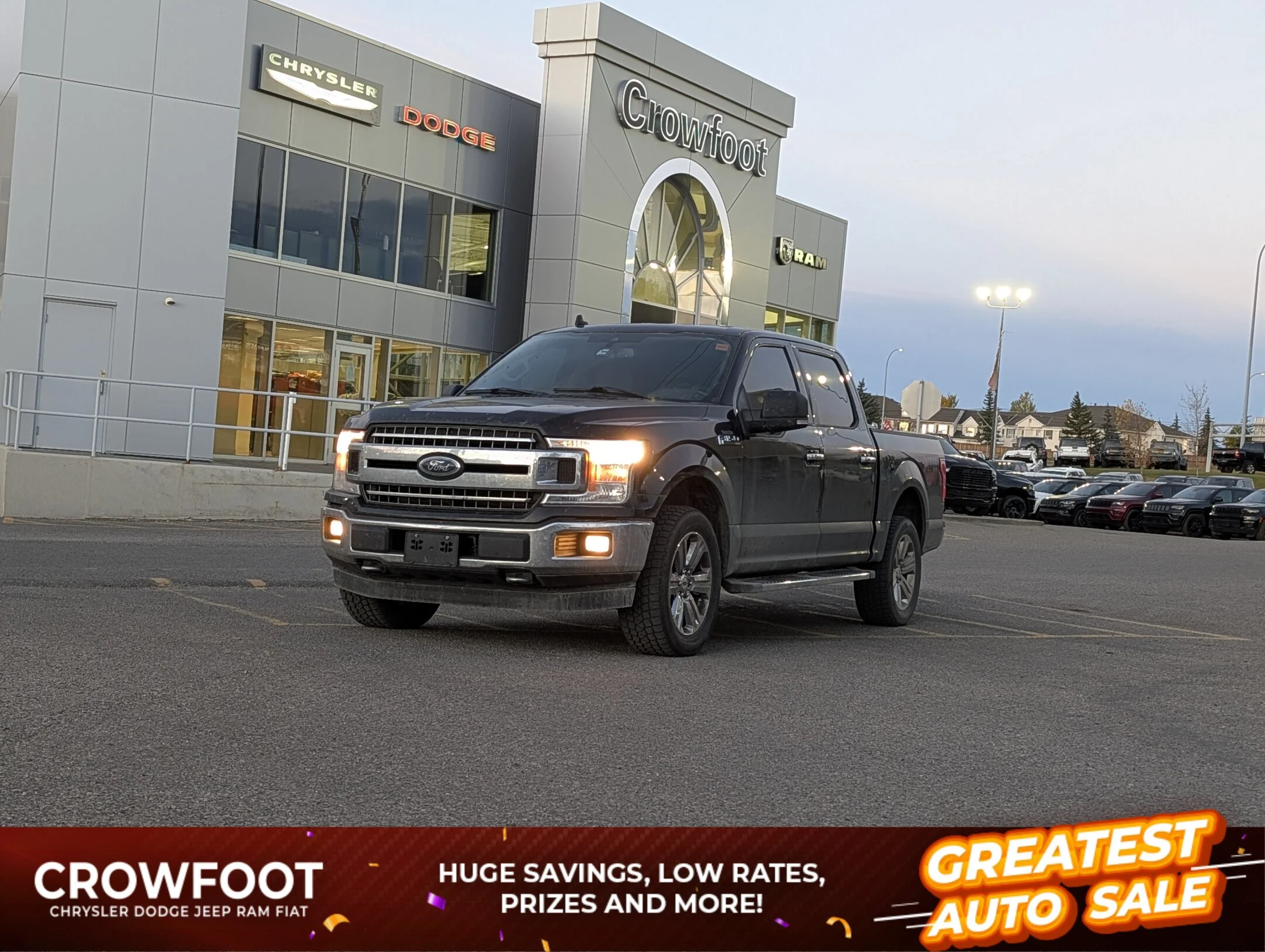 Used 2020 Black Ford XLT - 302A Pkg - 5.0L V-8 - Rear View Camera - XL 4WD SuperCrew 5.5 Box image 1