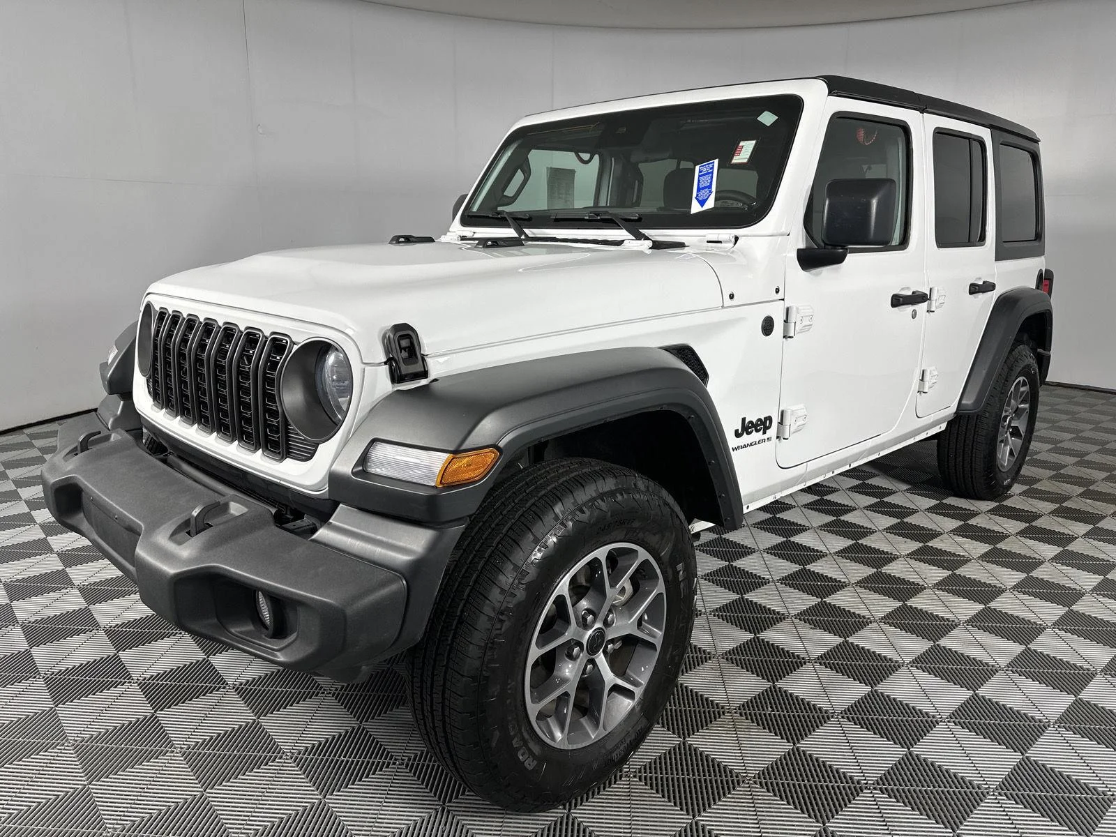 Used 2024 Bright White Clearcoat Jeep Sport S image 3
