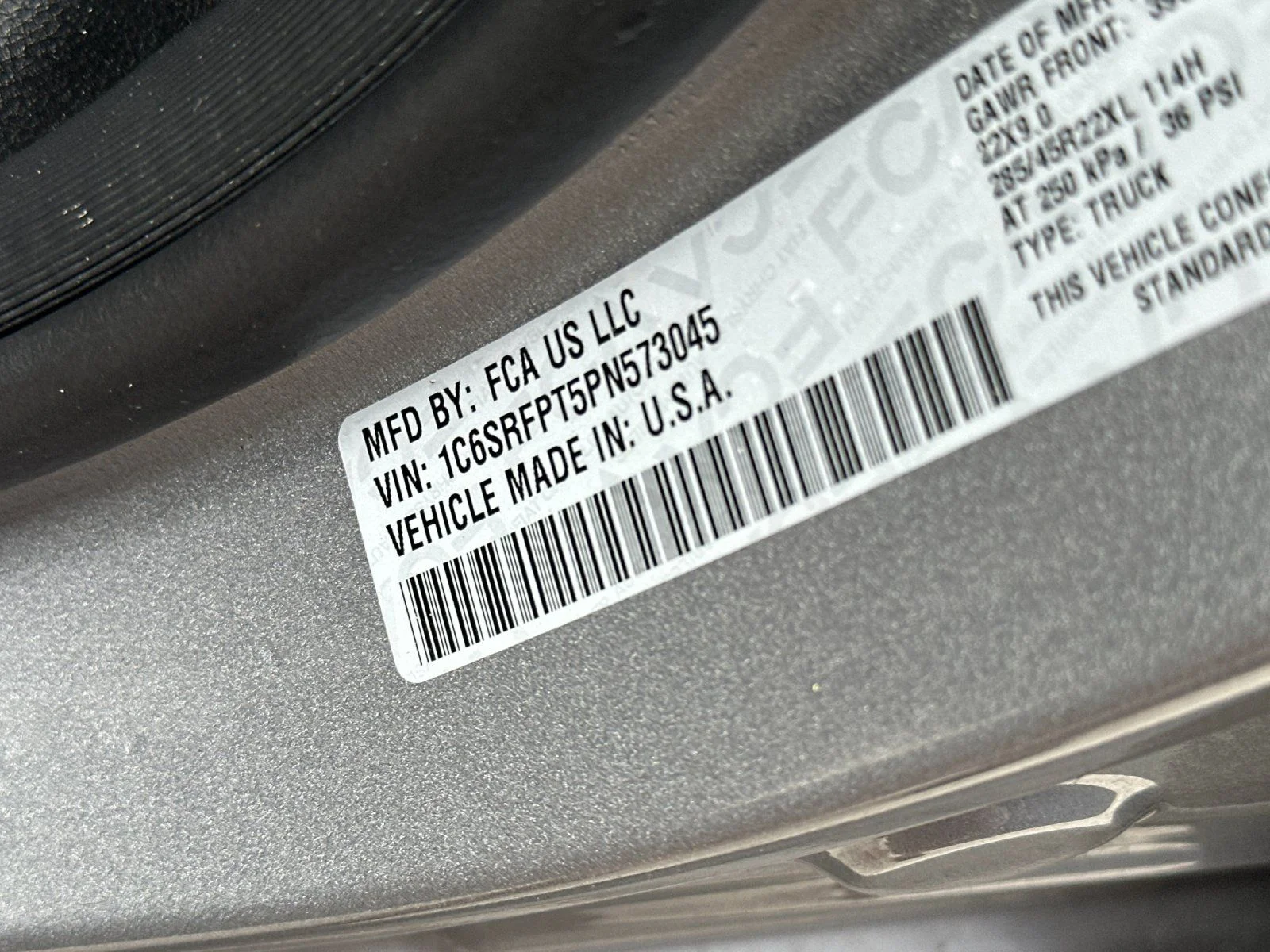 Used 2023 Billet Silver Metallic Clearcoat Ram Limited image 26