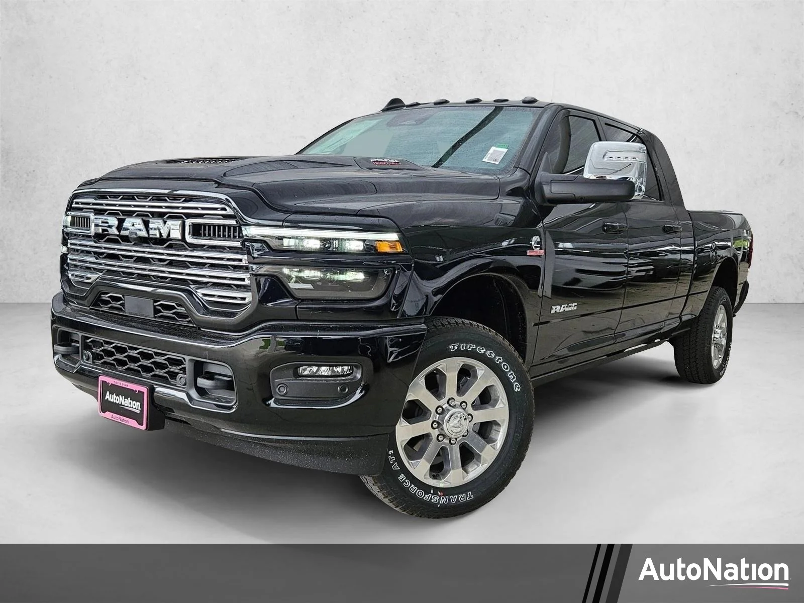 New 2026 Diamond Black Crystal Pearl-Coat Exterior Paint RAM Laramie image 1