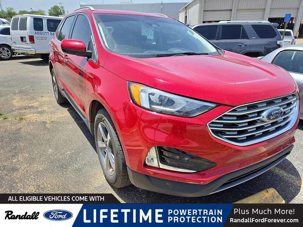 Used 2021 Red Metallic Ford SEL image 1