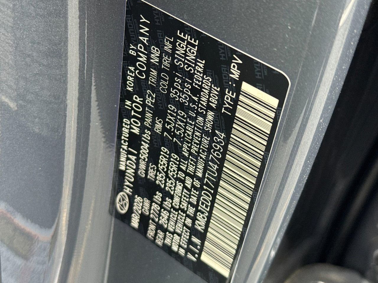 New 2026 Gray Hyundai Limited image 27