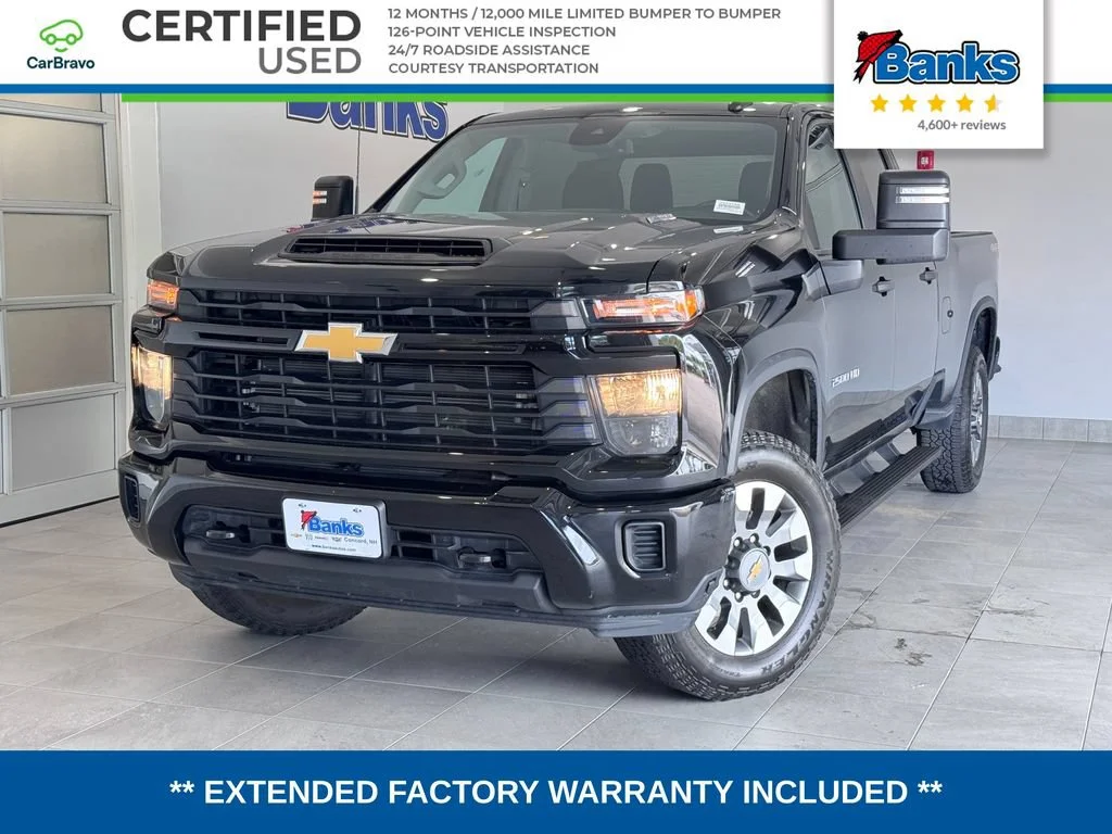 Certified Used 2024 Black Chevrolet Custom image 1