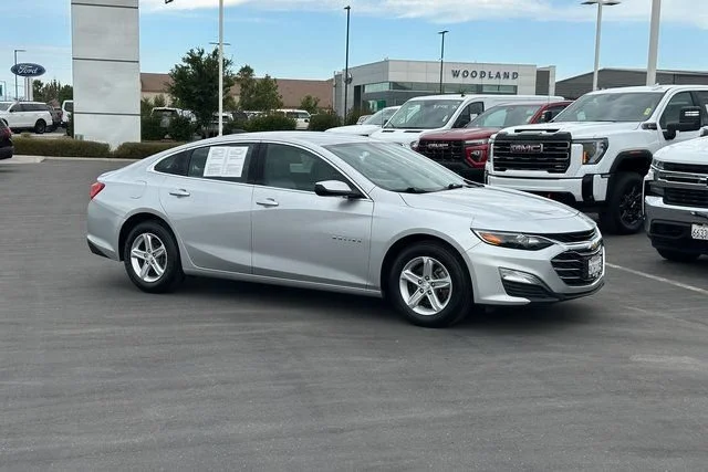 Used 2021 SILVER ICE METALLIC Chevrolet LS image 2