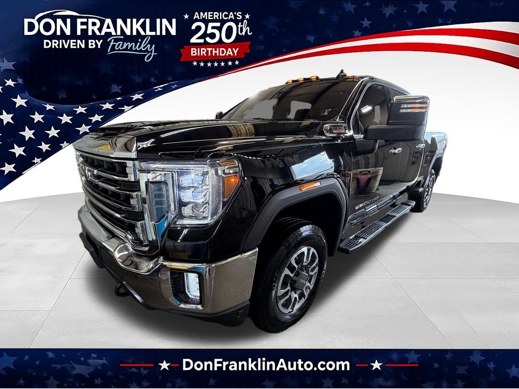 Used 2021 Black GMC SLT image 1