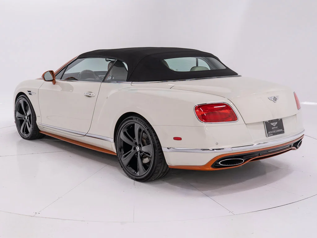 Certified Used 2017 Orange Flame over Ghost White by Mulliner PCG Bentley W12 Convertible image 12