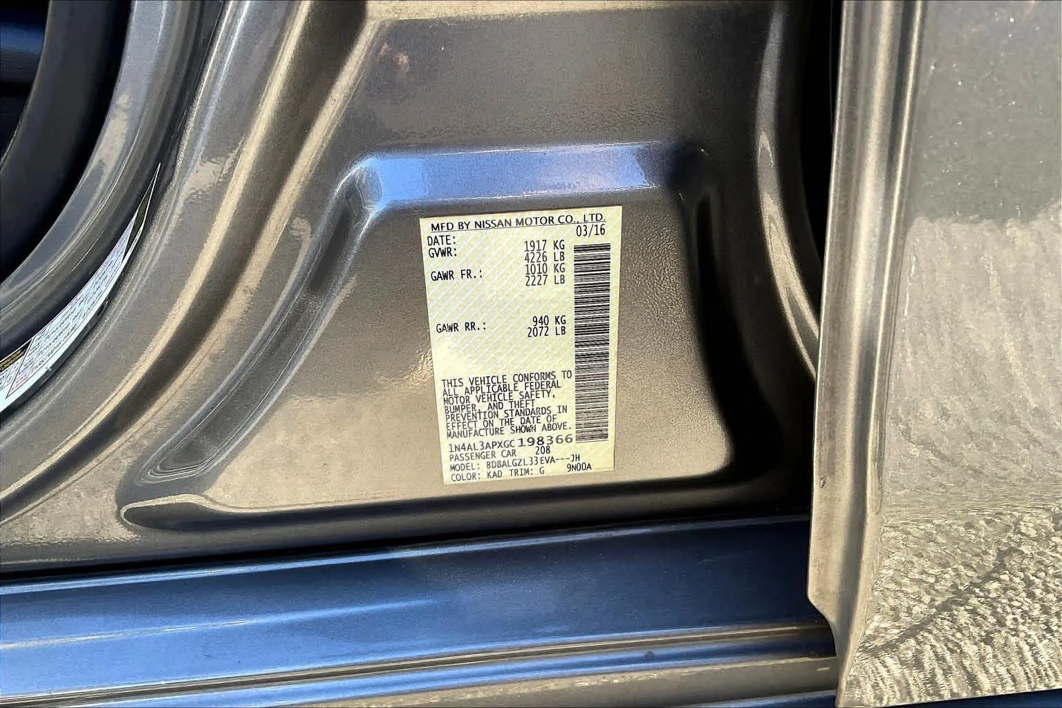 Used 2016 Gun Metallic Nissan 2.5 S image 32