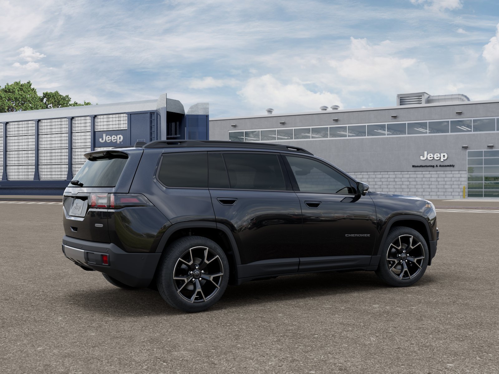 New 2026 Diamond Black Crystal Pearl-Coat Exterior Paint Jeep Overland image 2