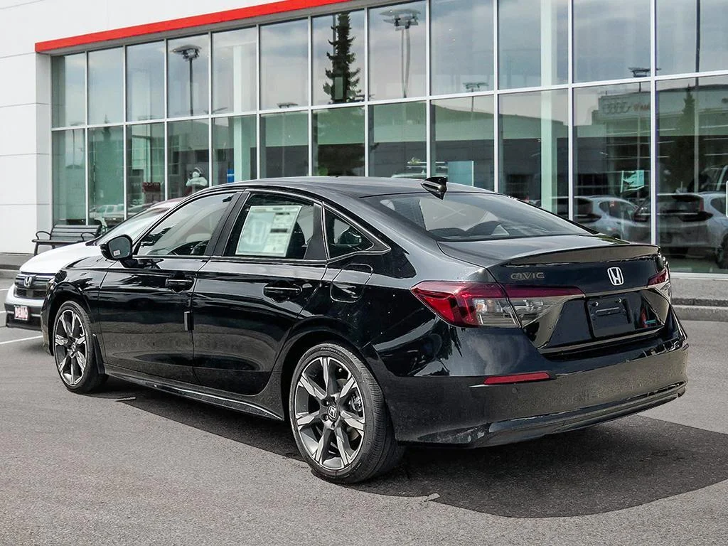 New 2026 Crystal Black Pearl Honda SPORT TOURING The Civic — fully loaded,fully effi image 4