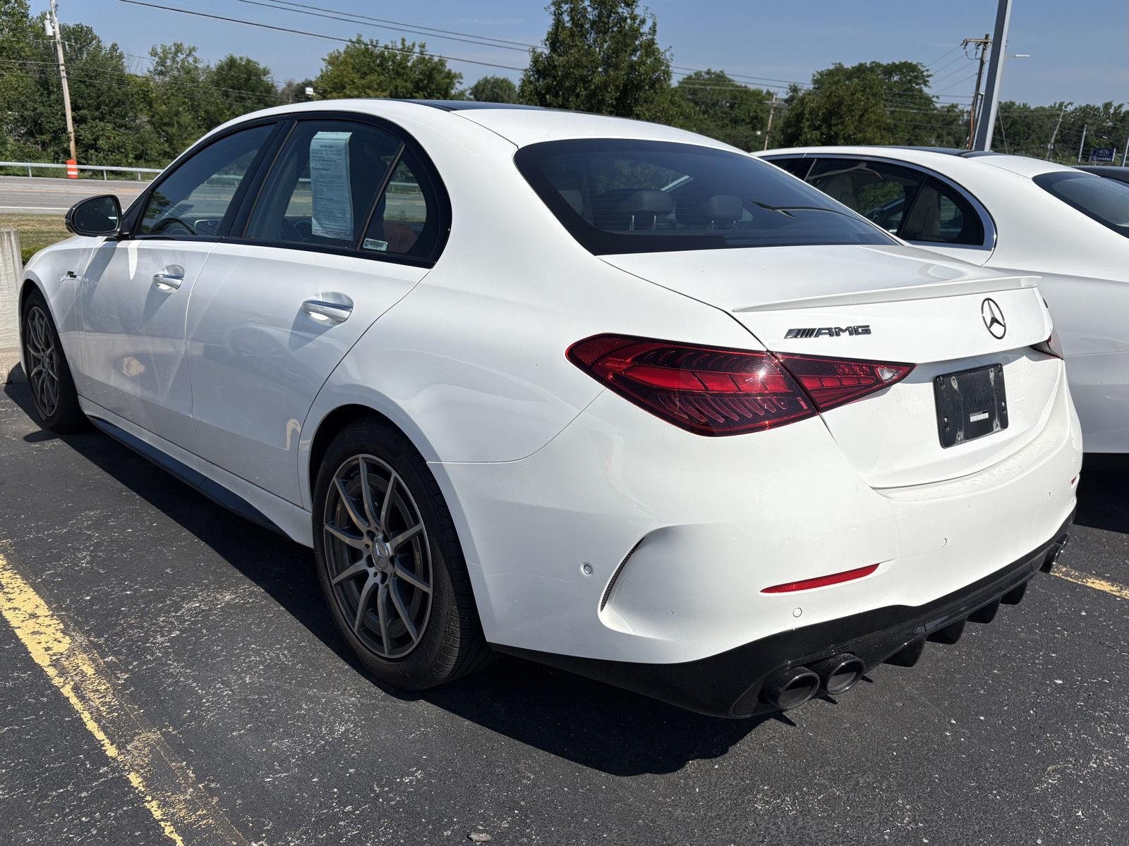 Certified Used 2024 Polar White Mercedes-Benz AMG® C 43 image 3
