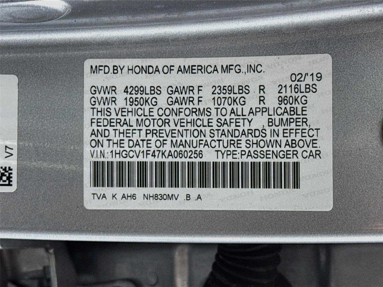 Used 2019 Silver Honda EX 1.5T image 31