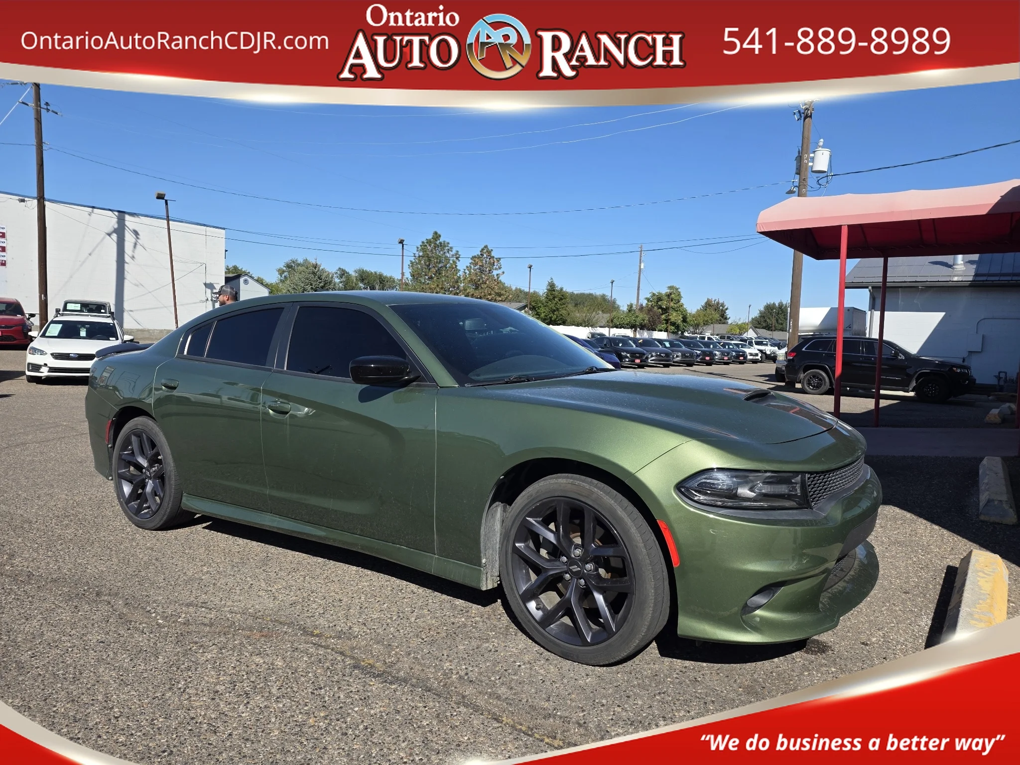 Used 2021 F8 Green Dodge GT image 1
