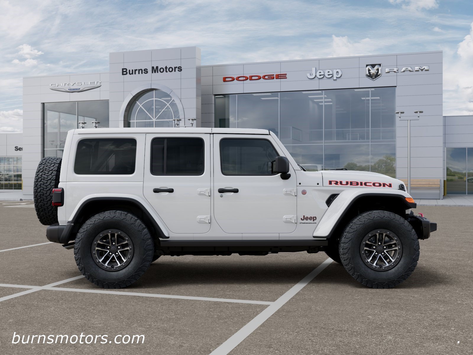 New 2026 Bright White Clear-Coat Exterior Paint Jeep Rubicon X 4-Door image 21