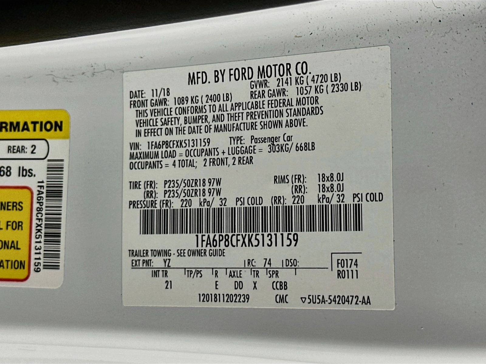 Used 2019 Oxford White Ford GT image 31