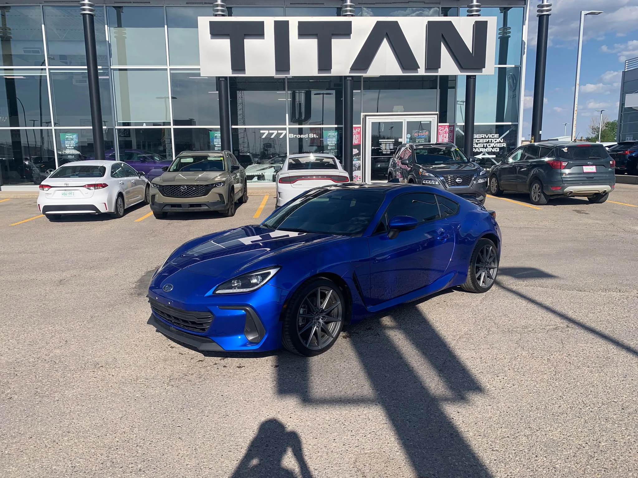 Certified Used 2023 World Rally Blue Subaru Sport-Tech*6spd Manual | World Rally Blue Pearl | Htd Suede Seats | Blind Spot Detection | CarPlay image 2