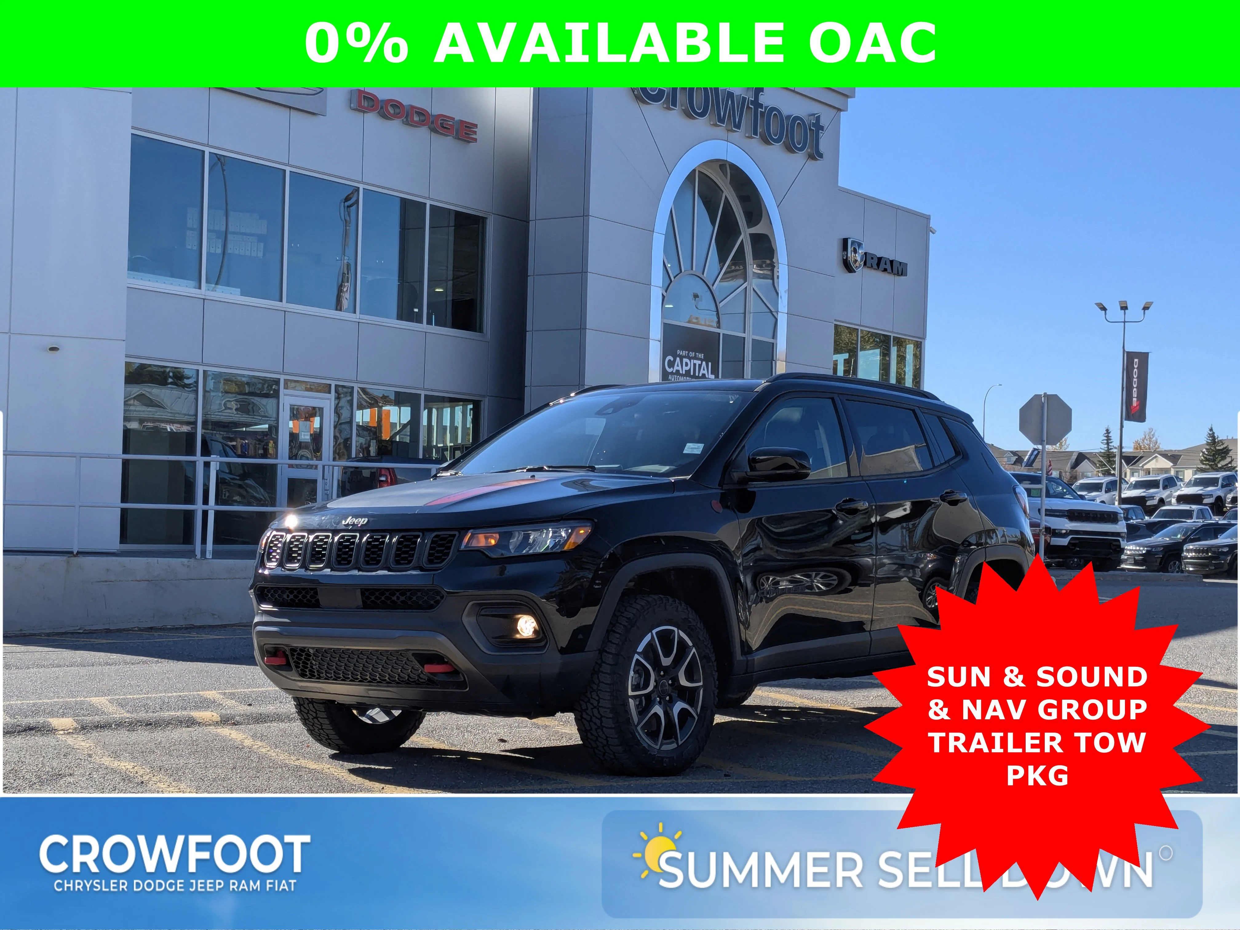 New 2026 Black Jeep Trailhawk - Trailer Tow Group - Pano Sunroof - Alpine Audio - Trail Rated & Tons More! image 1