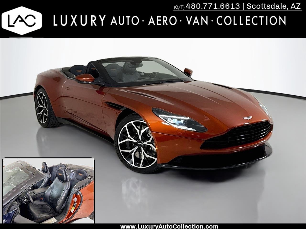 Used 2019 Cinnabar Orange Aston Martin Volante image 1