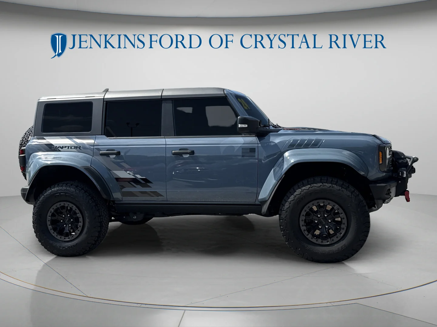 Used 2024 Azure Gray Metallic Tri-Coat Ford Raptor image 2