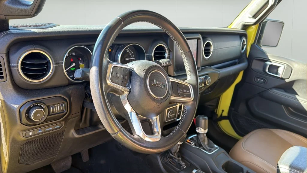Used 2022 Yellow Jeep Unlimited Sahara 4xe image 20