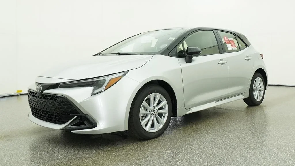 New 2027 Classic Silver Metallic with Black roof Toyota SE image 17