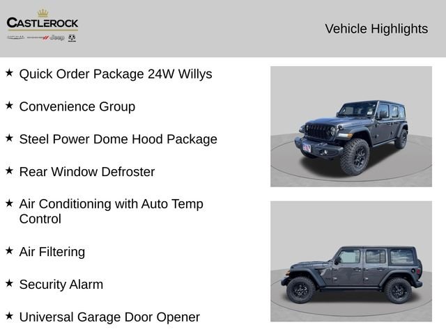New 2026 Granite Crystal Metallic Clearcoat Jeep Willys image 2