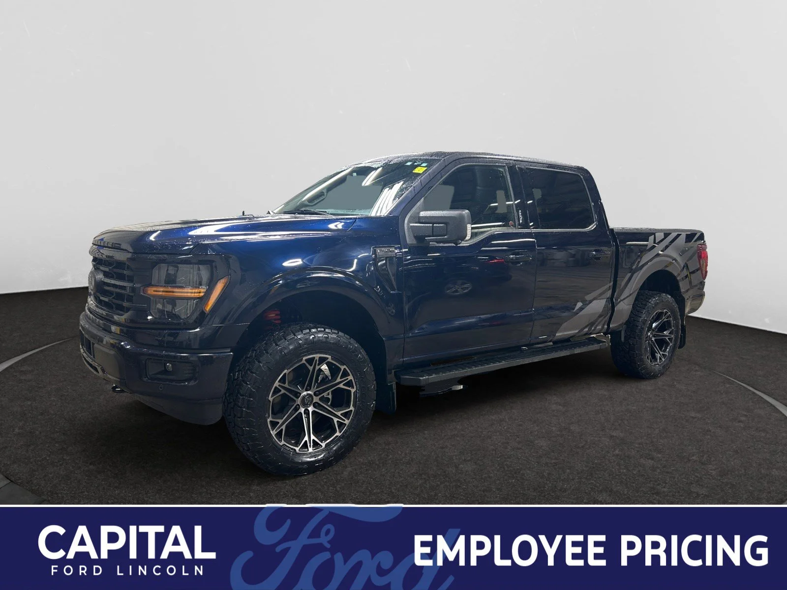 New 2026 Antimatter Blue Metallic Ford XLT* w/level kit, rims & tires image 1