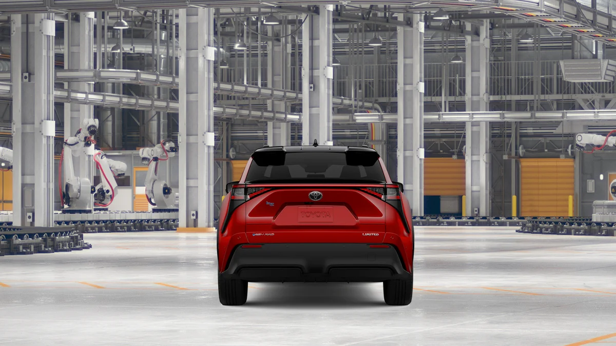 New 2026 Supersonic Red with Midnight Black Metallic roof Toyota Limited image 8