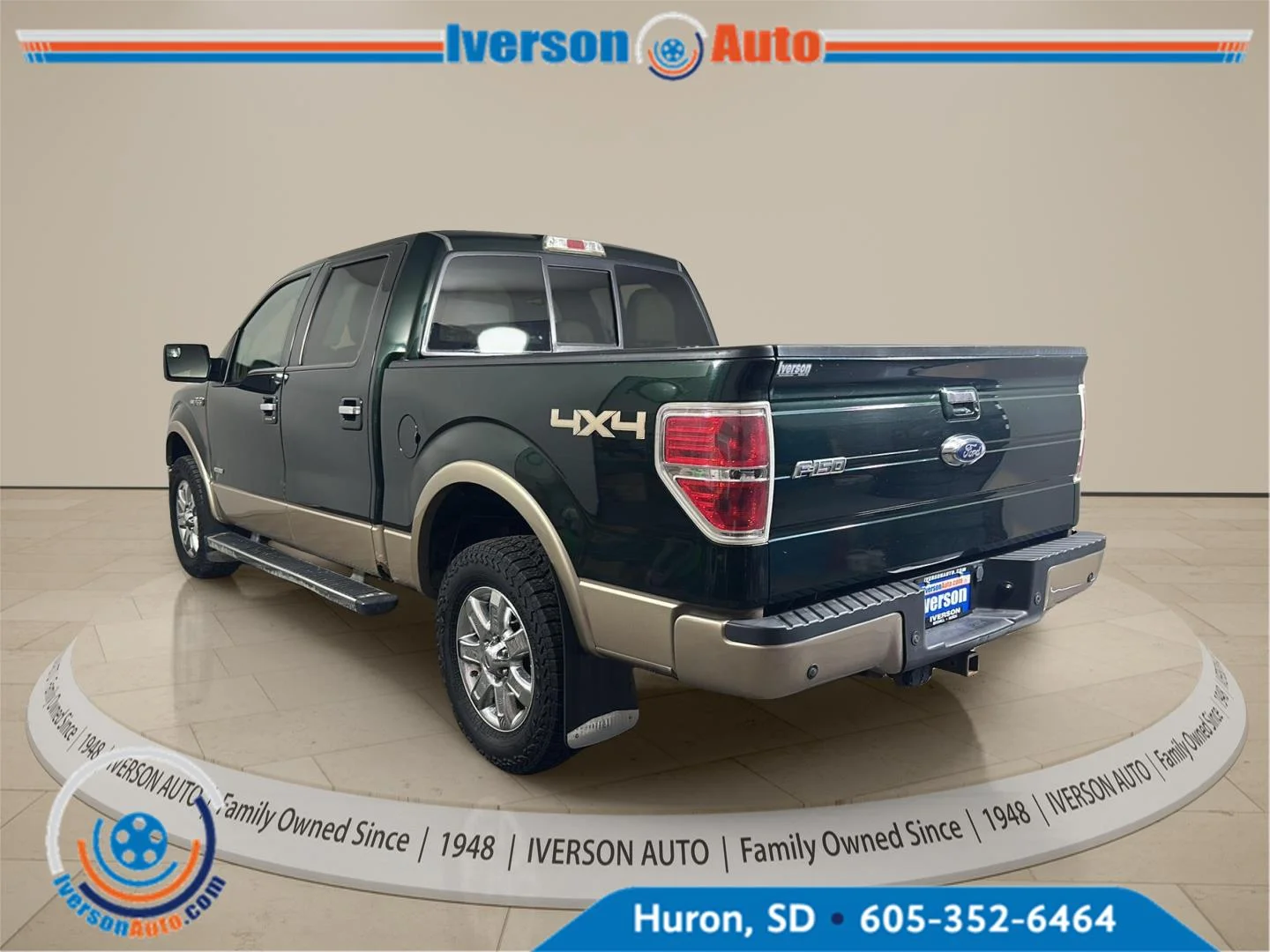 Used 2013 Green Gem Metallic/Pale Adobe Metallic Ford Lariat image 6