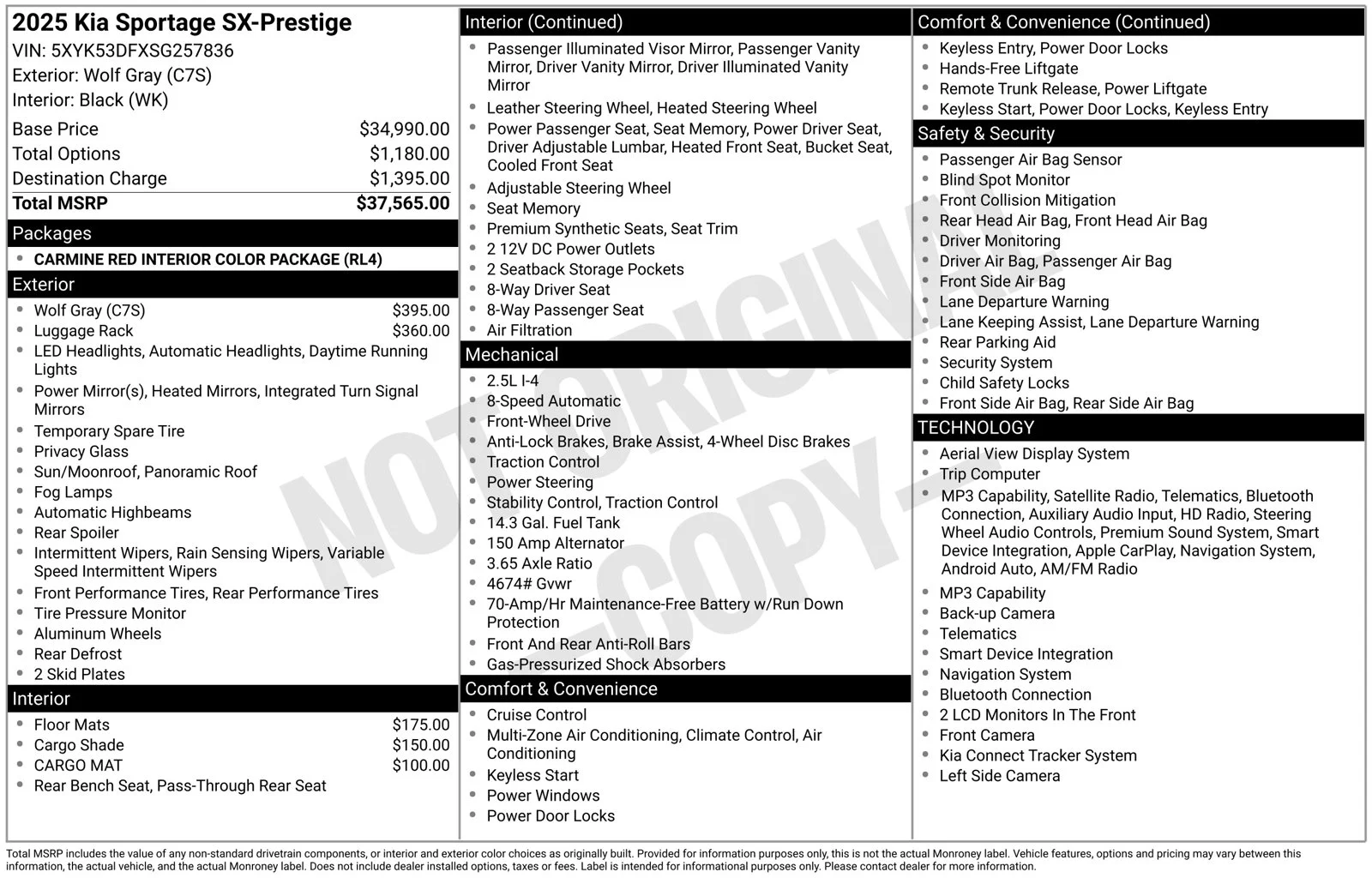 Used 2025 Wolf Gray Kia SX-Prestige image 4