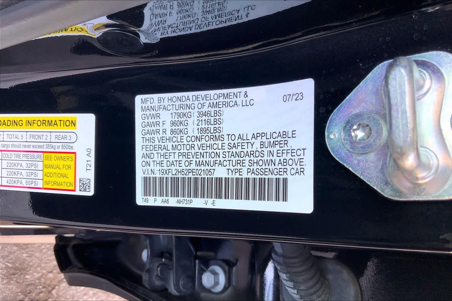 Used 2023 Crystal Black Pearl Honda LX image 34