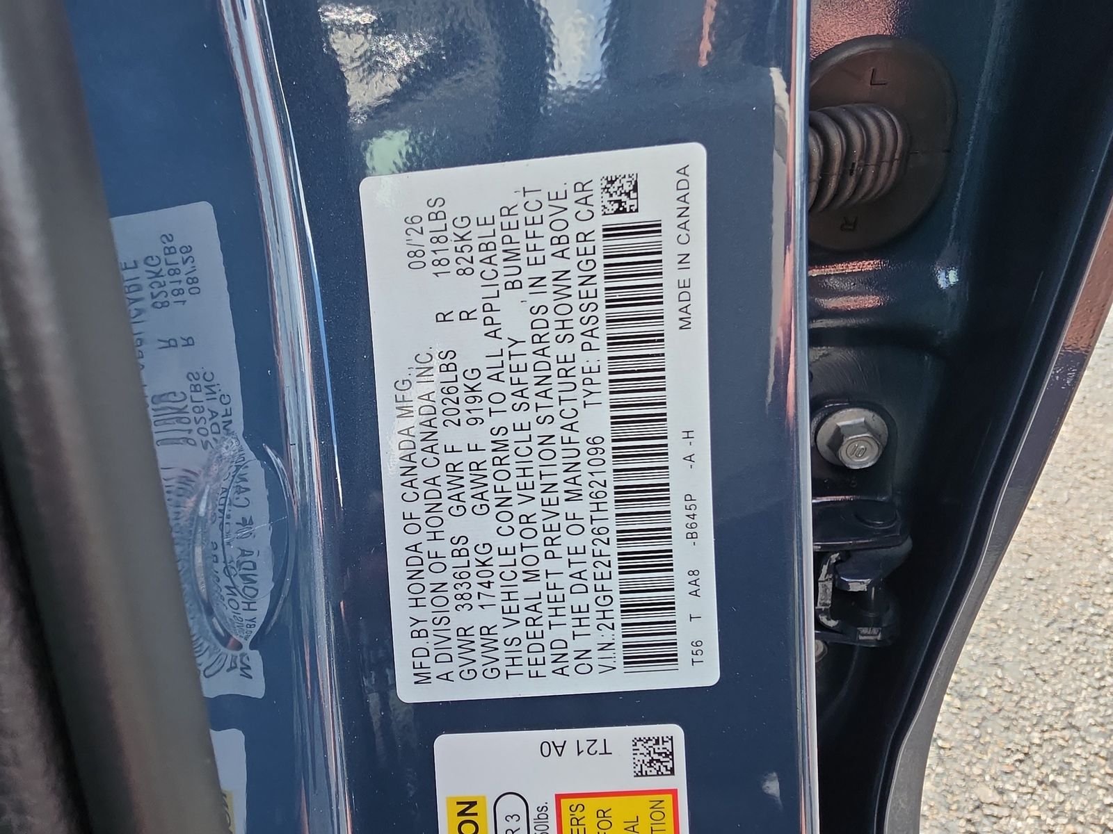 New 2026 Blue Lagoon Pearl Honda LX image 27