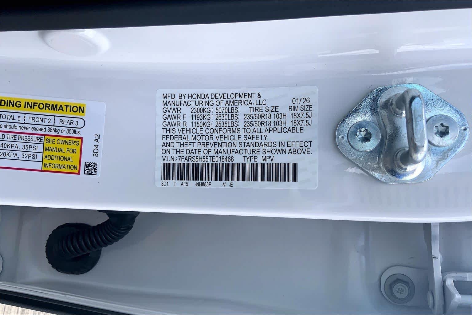 Used 2026 Platinum White Pearl Honda Sport image 31