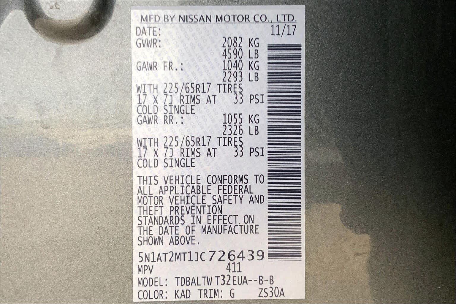 Used 2018 Gun Metallic Nissan SV image 36