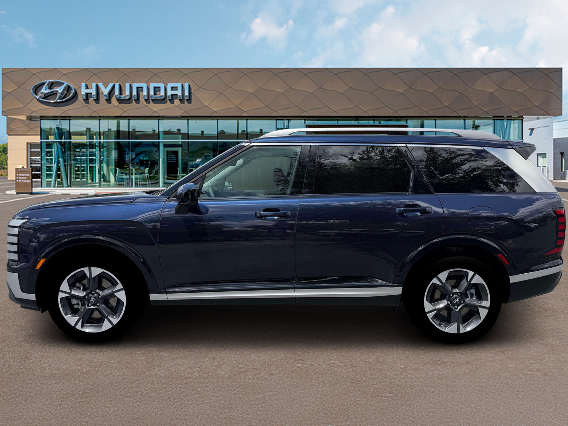 New 2026 Blue Hyundai Limited AWD image 3