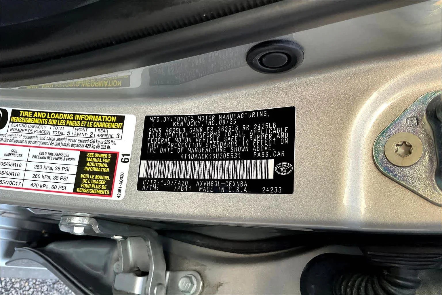 Used 2025 Celestial Silver Metallic Toyota LE image 33