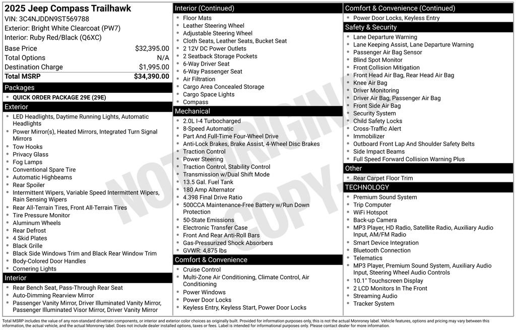 Used 2025 White Jeep Trailhawk image 21