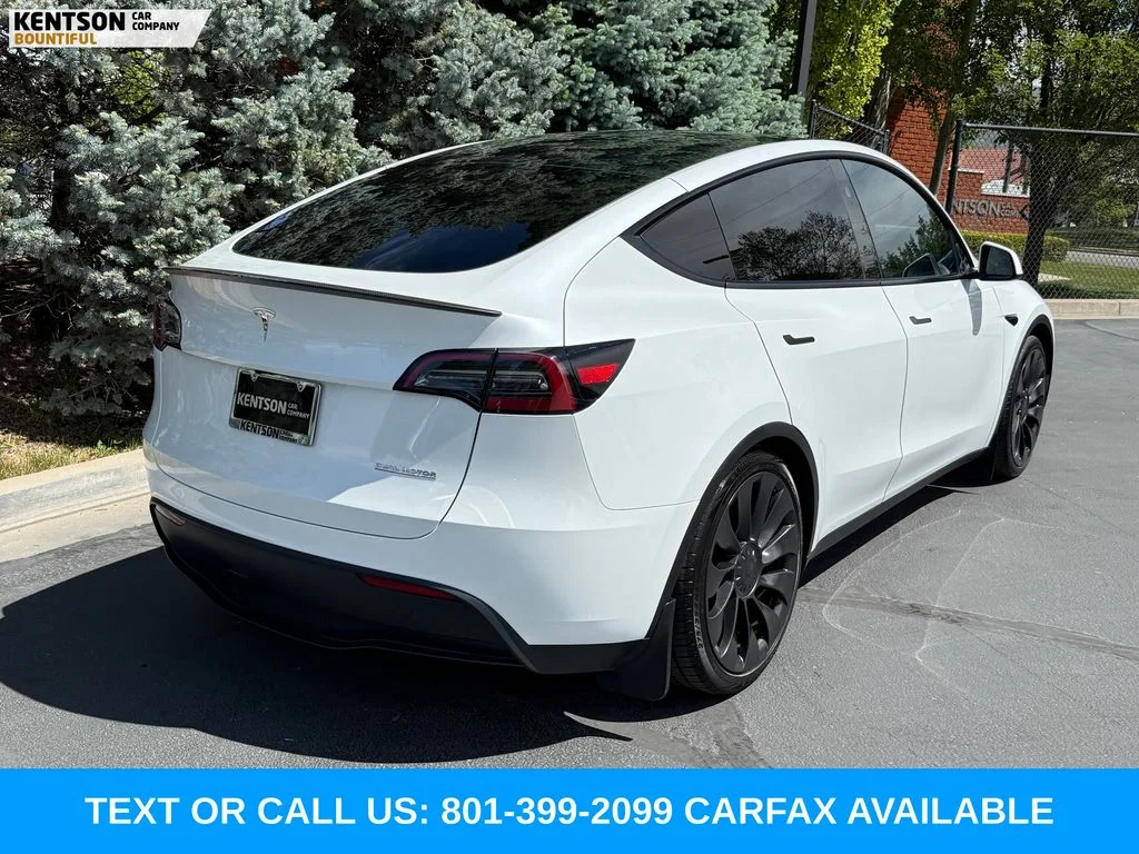 Used 2023 White Tesla Performance image 8
