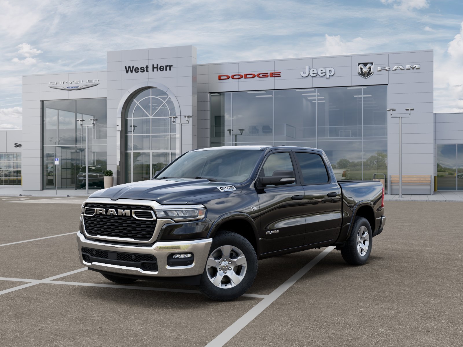 New 2026 Diamond Black Crystal Pearlcoat RAM RAM 1500 BIG HORN CREW CAB 4X4 image 27
