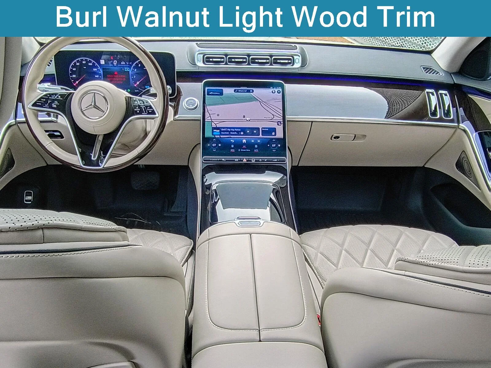 Certified Used 2021 designo Diamond White Mercedes-Benz S 580 image 6