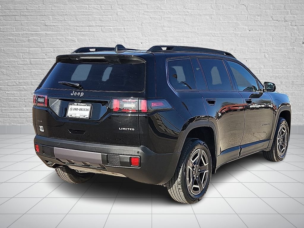 New 2026 Diamond Black Crystal Pearlcoat Jeep Limited image 4
