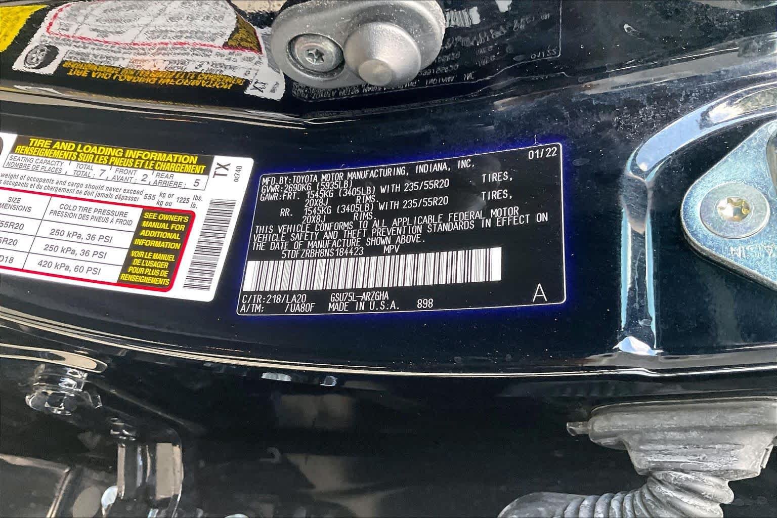 Used 2022 Midnight Black Metallic Toyota Platinum image 35