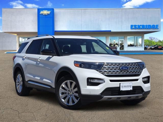 White 2020 Ford Explorer Limited RWD SUV / Crossover Rear-Wheel Drive