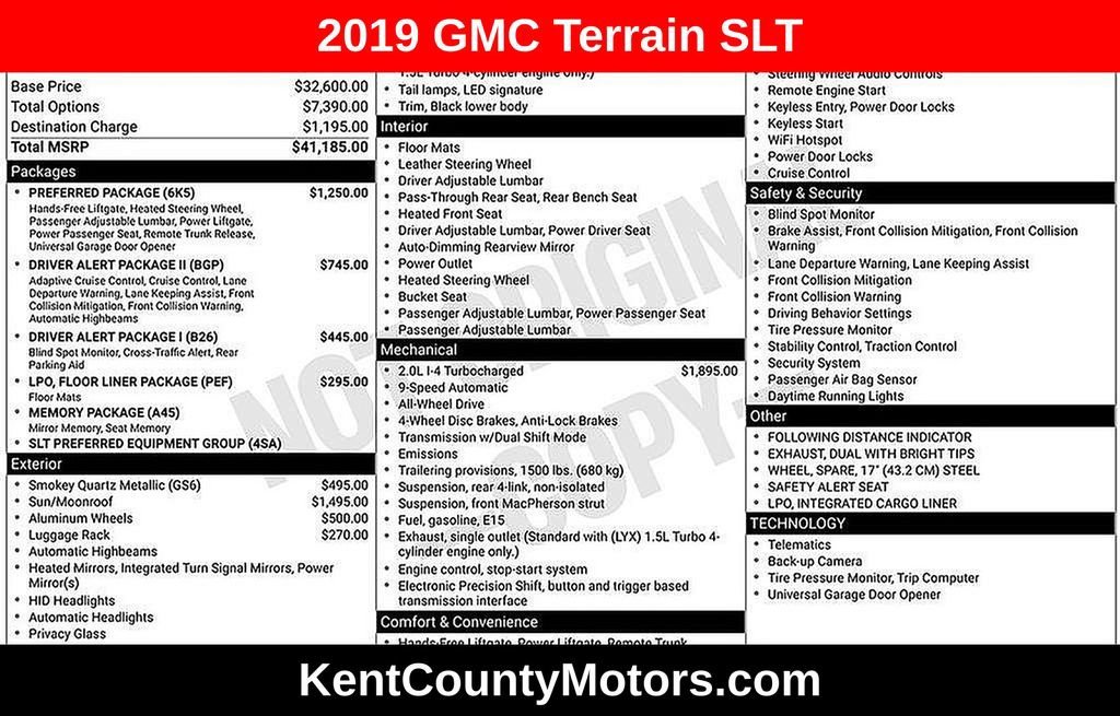 2019 GMC Terrain SLT