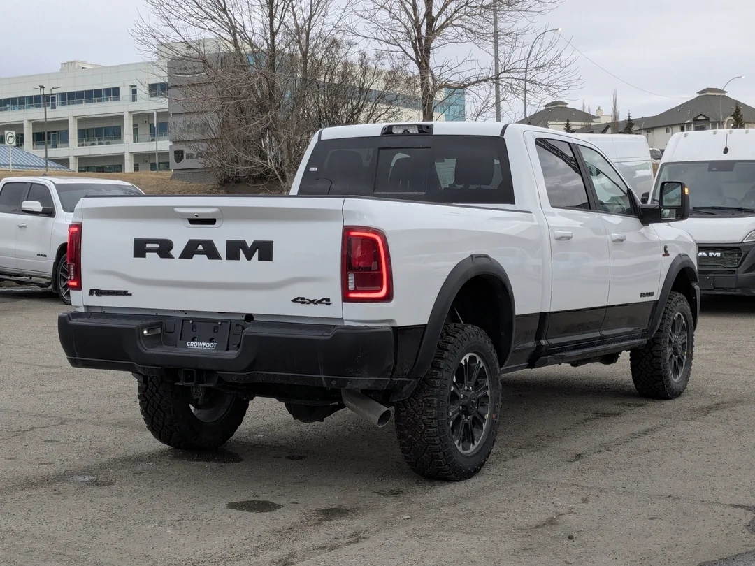 New 2026 White RAM Rebel - - 4x4 - 6.7L Cummins HO Diesel - Level 1 Grp - 5th Wheel Tow Grp & More! image 8