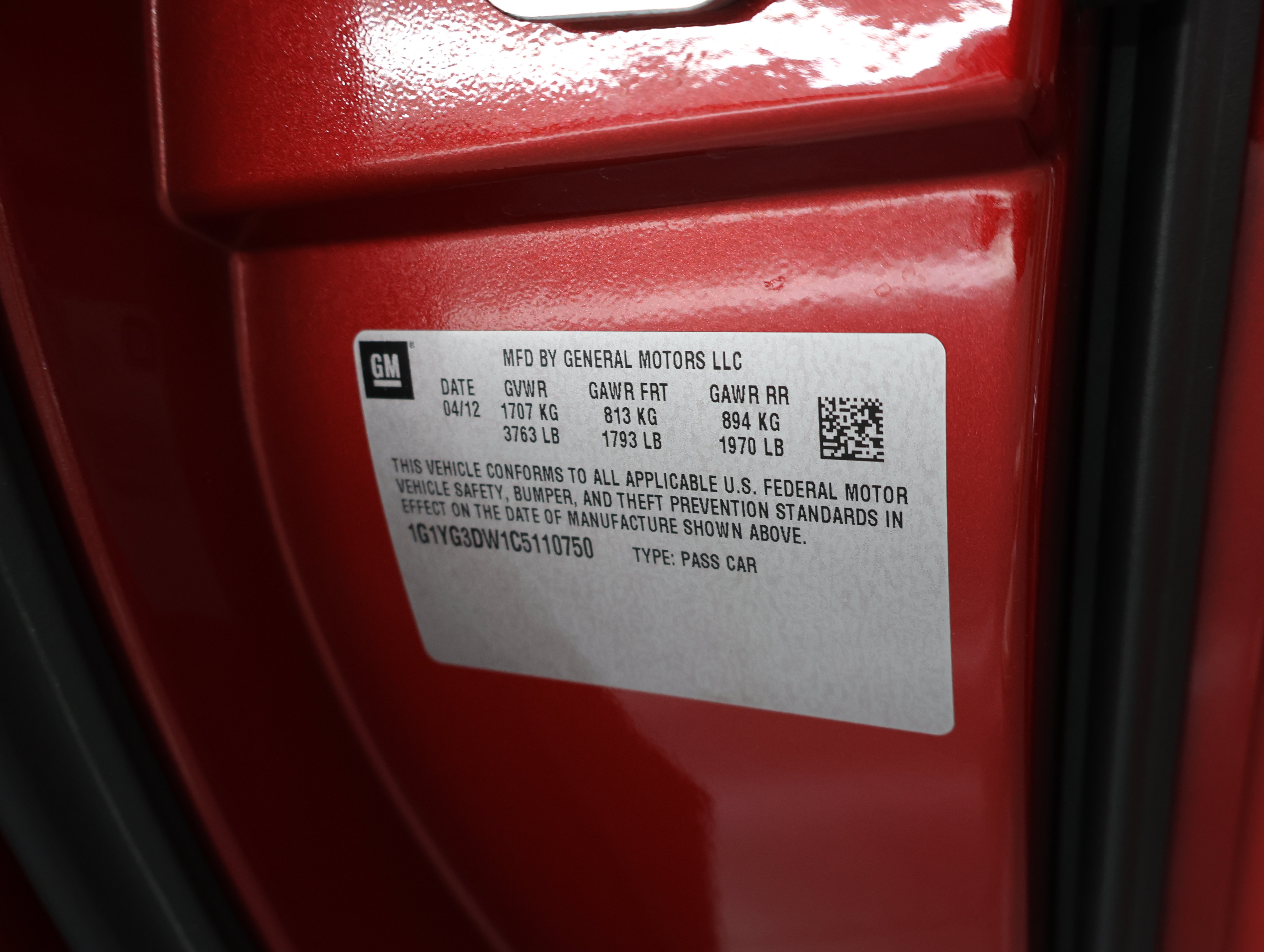 Used 2012 Crystal Red Tintcoat Chevrolet LT Convertible: 3LT-AUTO-POWER CONVERTIBLE TOP-HEATED BLACK/RED LEATHER-NEW TIRES image 41