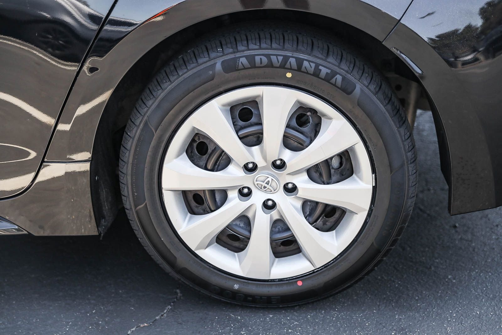 Certified Used 2024 MIDNIGHT BLACK METAL Toyota LE image 8